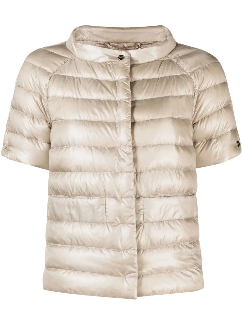 

Herno short-sleeve padded jacket - Neutrals