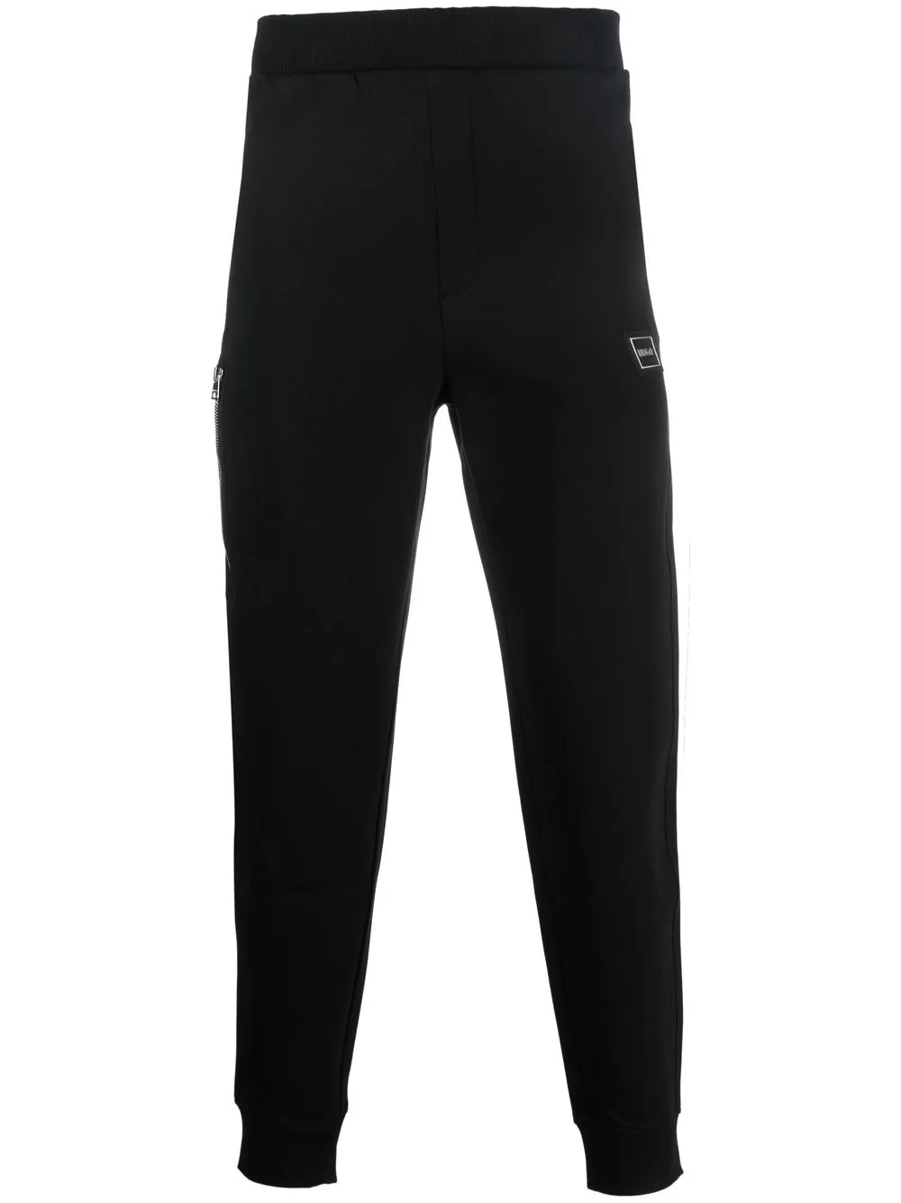 

HUGO logo-patch track pants - Black