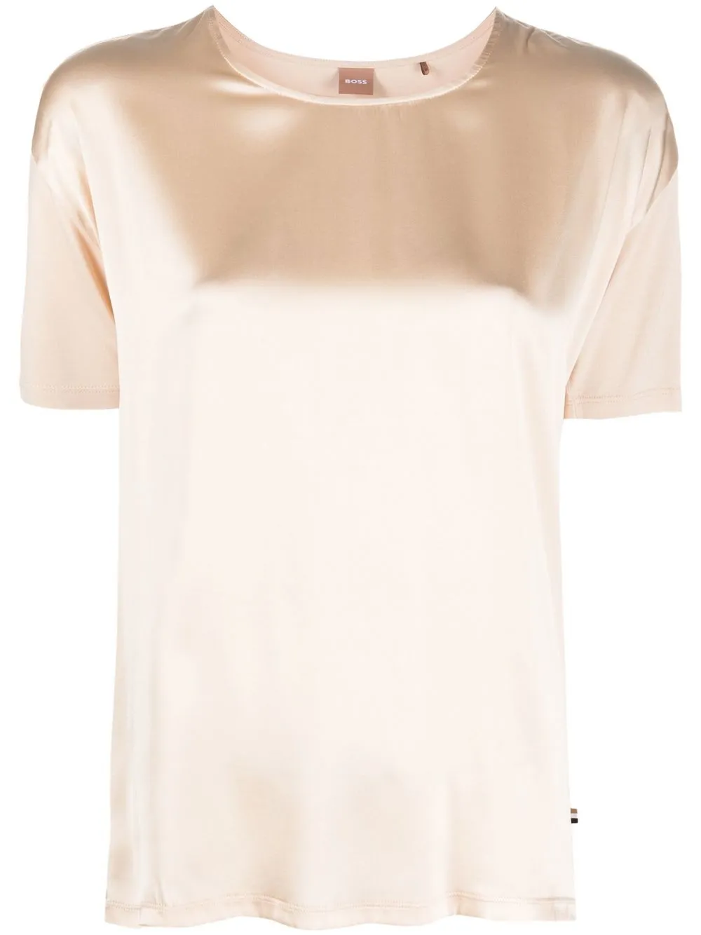 

BOSS Esandy satin-finish T-Shirt - Neutrals