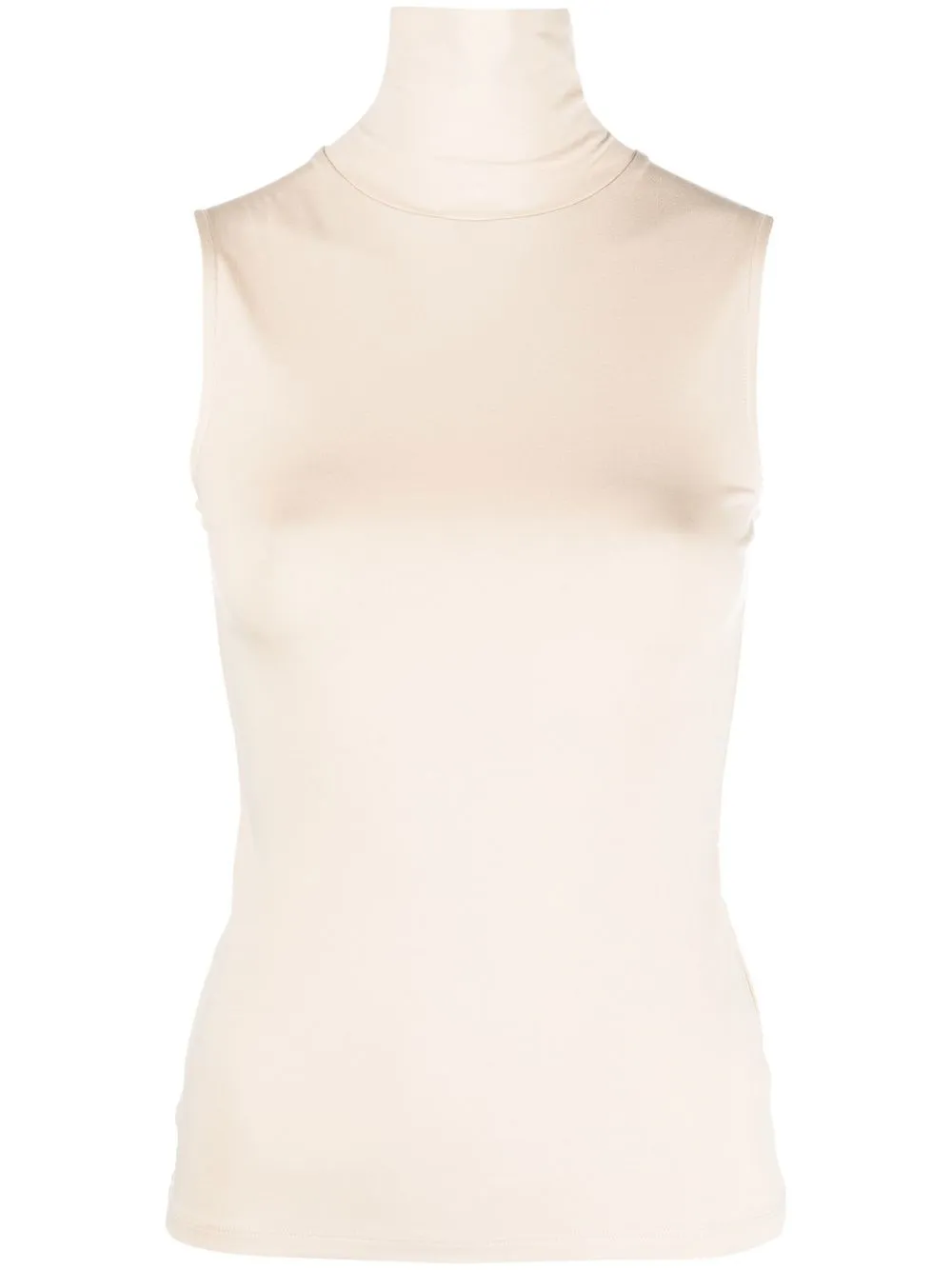 

BOSS top slim sin mangas con cuello vuelto - Neutro