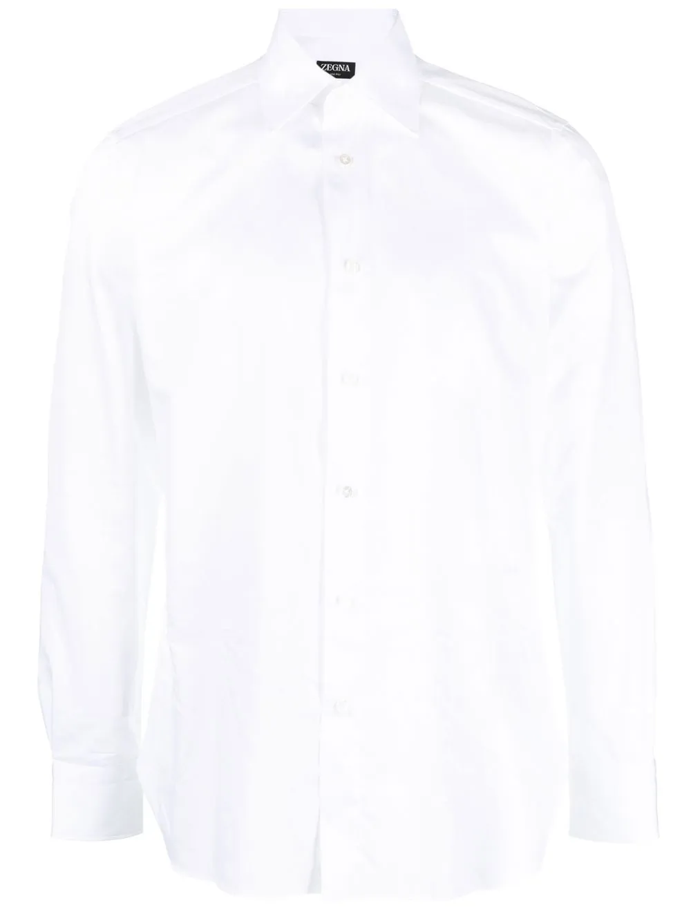 

Zegna spread-collar cotton shirt - White