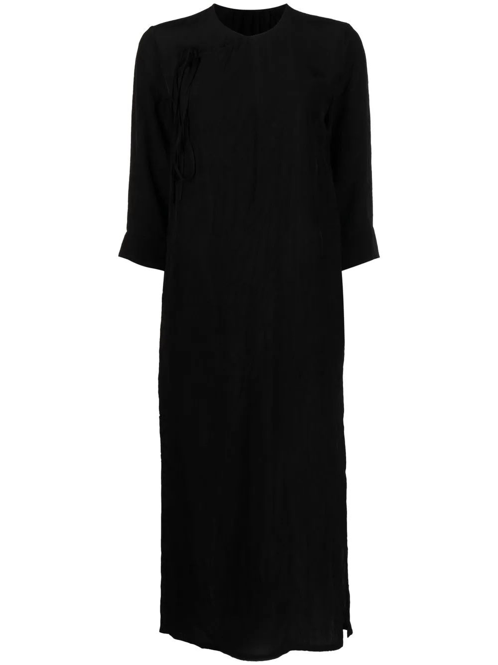 

Uma Wang round-neck long-sleeve dress - Black