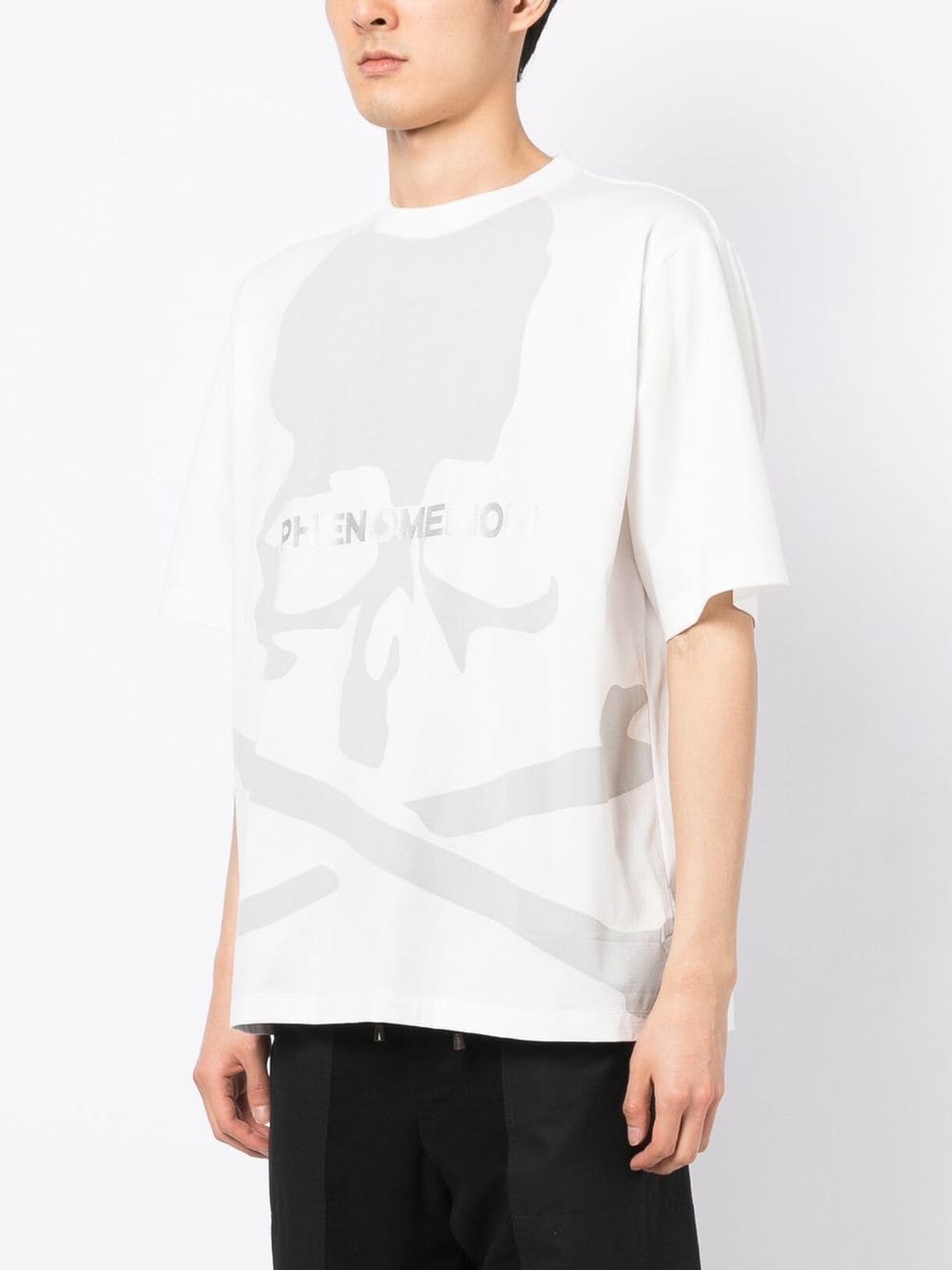 Shop Mastermind Japan Skull-print Detail T-shirt In White