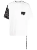 Mastermind World chest logo-patch detail T-shirt - White