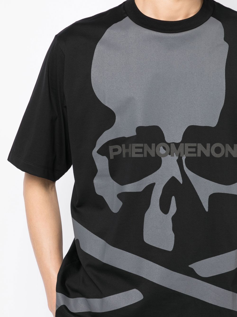 Shop Mastermind Japan Skull-print Short-sleeved T-shirt In Black