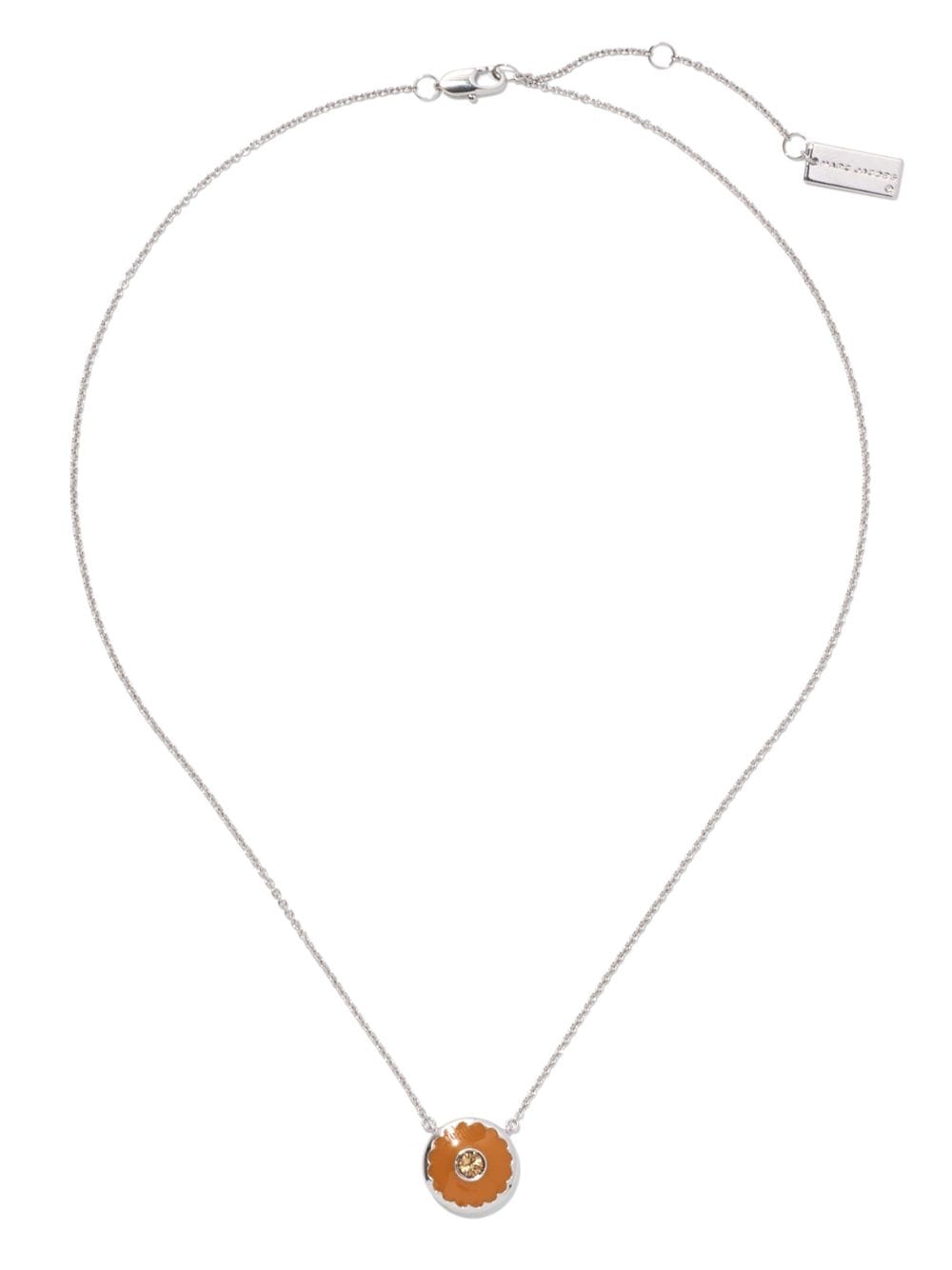 Marc Jacobs Medallion Chain Necklace In Silver