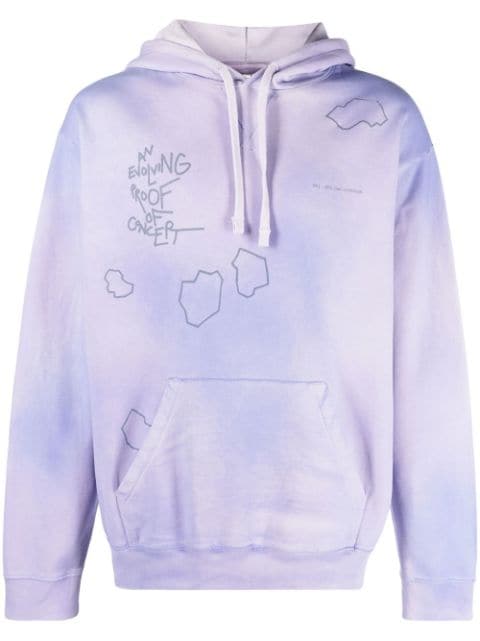 OBJECTS IV LIFE graphic-print faded hoodie