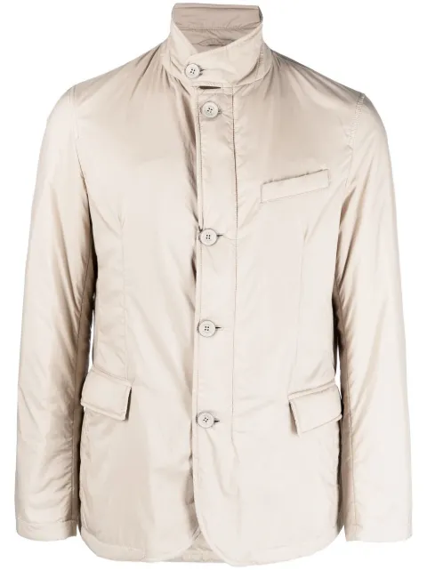 Herno padded single-breasted jacket