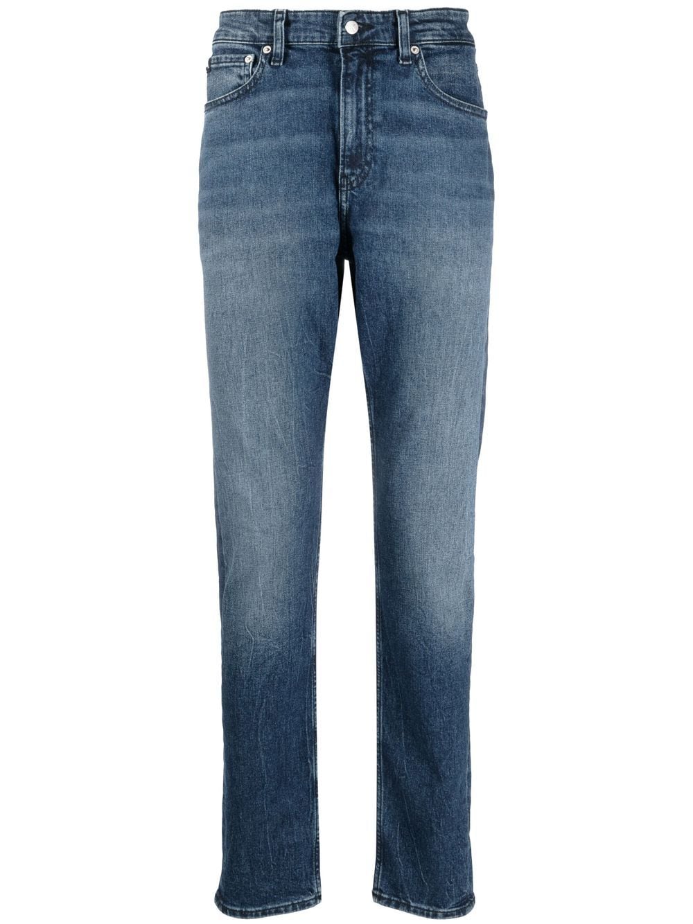 Shop Calvin Klein Jeans Est.1978 Slim-fit Tapered Jeans In Blue