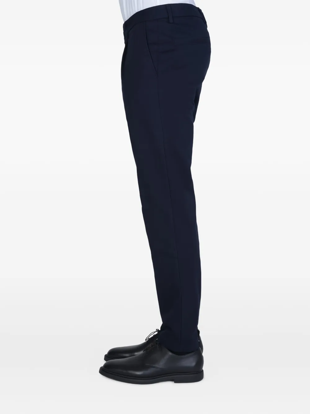 BOSS logo-patch trousers - Blauw