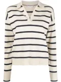 Tommy Hilfiger V-neck striped jumper - Neutrals