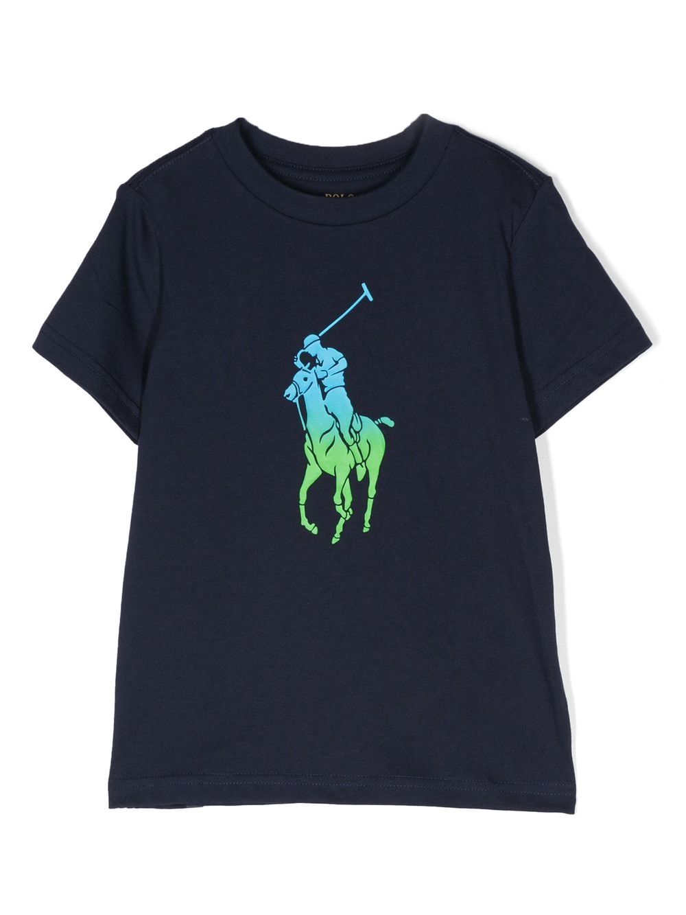 Ralph Lauren Kids' Logo-print T-shirt In Blue