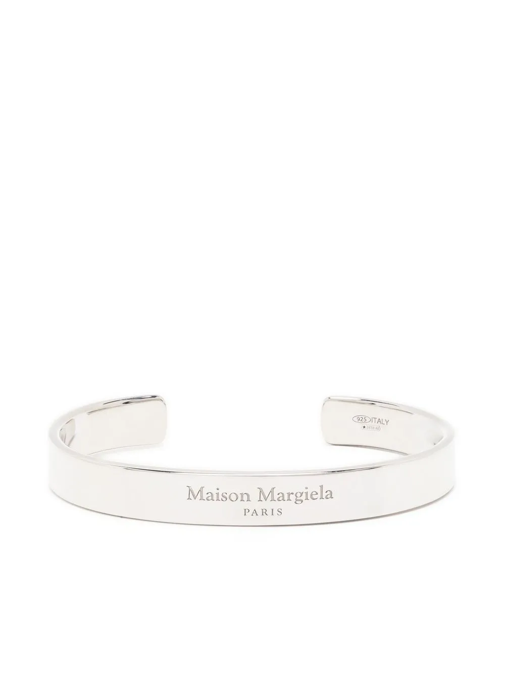 

Maison Margiela logo-engraved sterling-silver bracelet