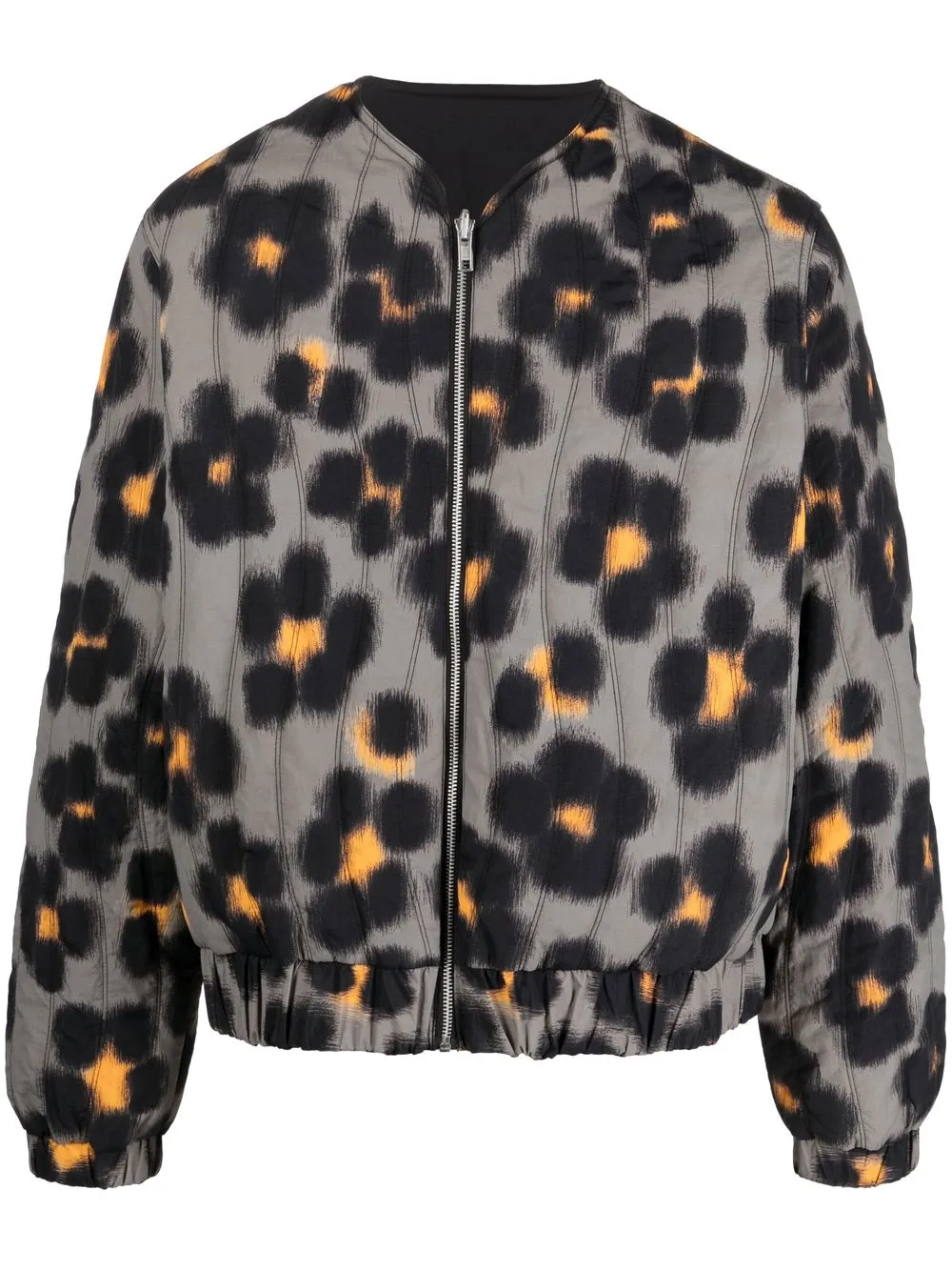 

Kenzo Hana Leopard reversible bomber jacket - Grey