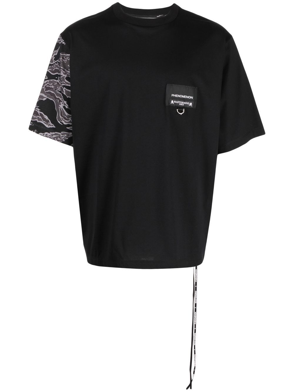 Mastermind Japan Camouflage-print Short-sleeved T-shirt In Black
