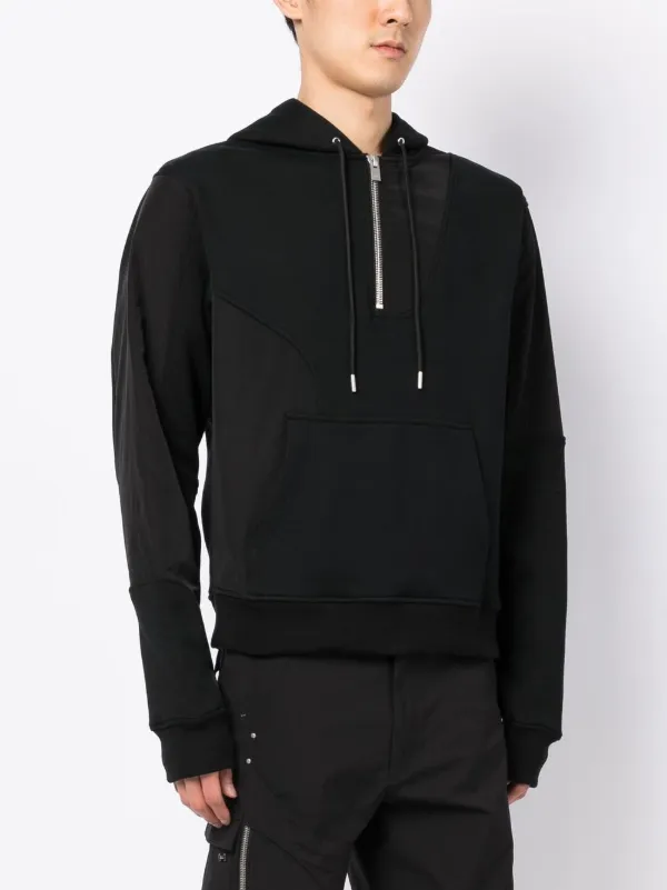 HELIOT EMIL half-zip Cotton Sweatshirt | Black | FARFETCH