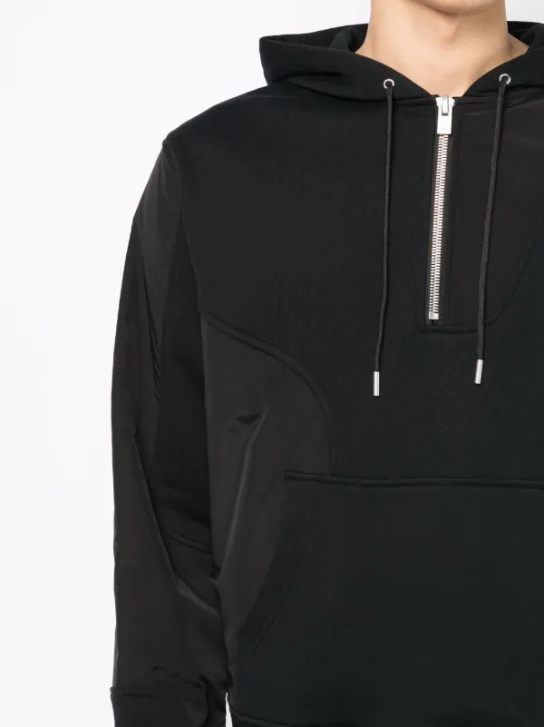 HELIOT EMIL half-zip Cotton Sweatshirt | Black | FARFETCH