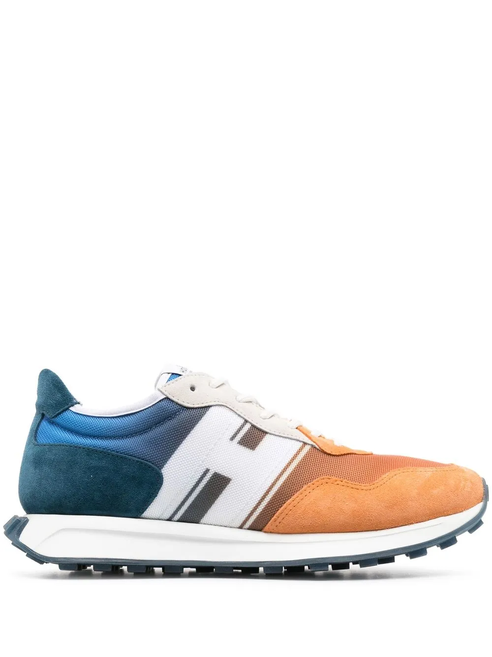 

Hogan ombré-effect panelled sneakers - Blue