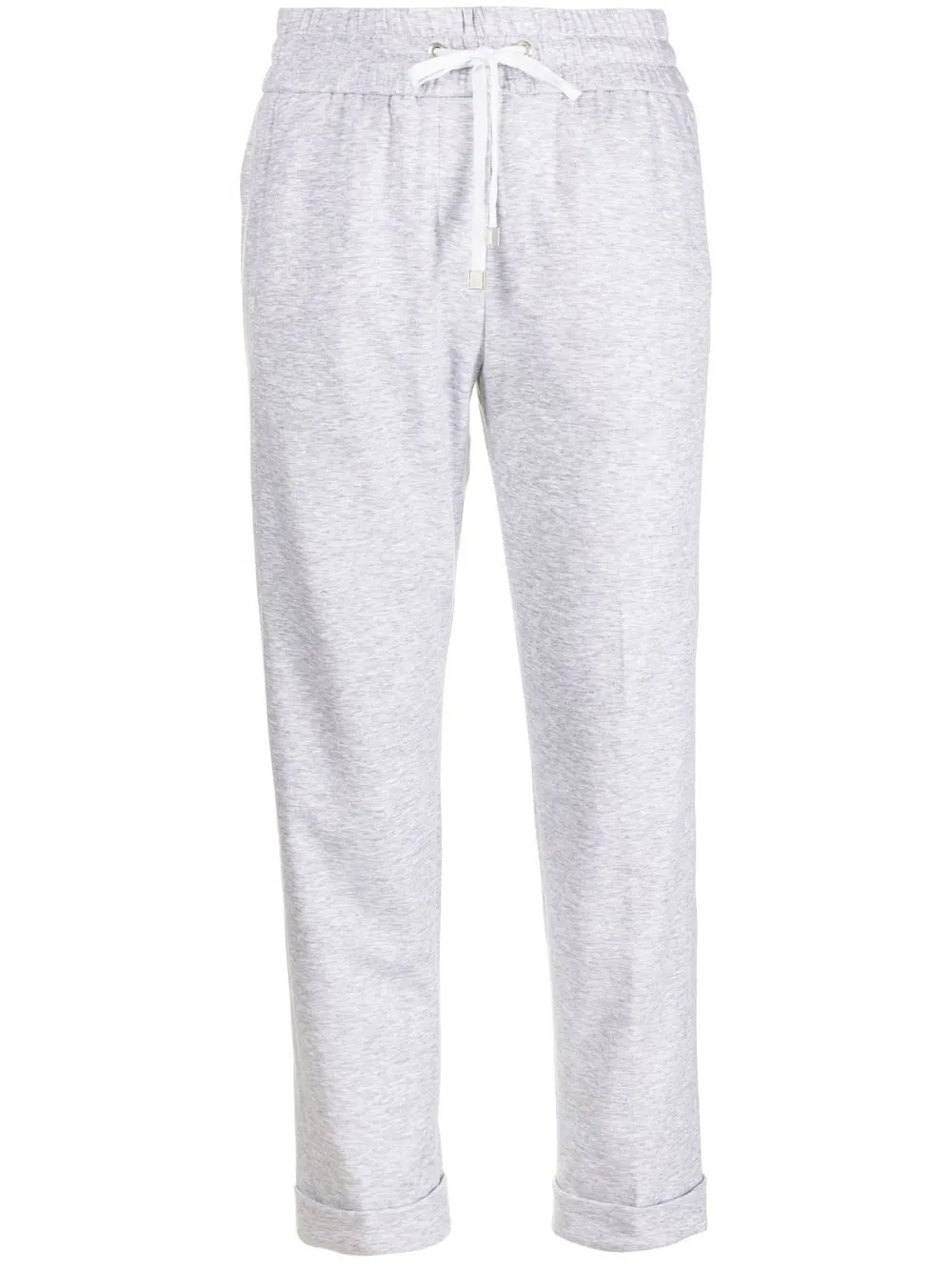 

Peserico pressed-crease cotton track pants - Grey