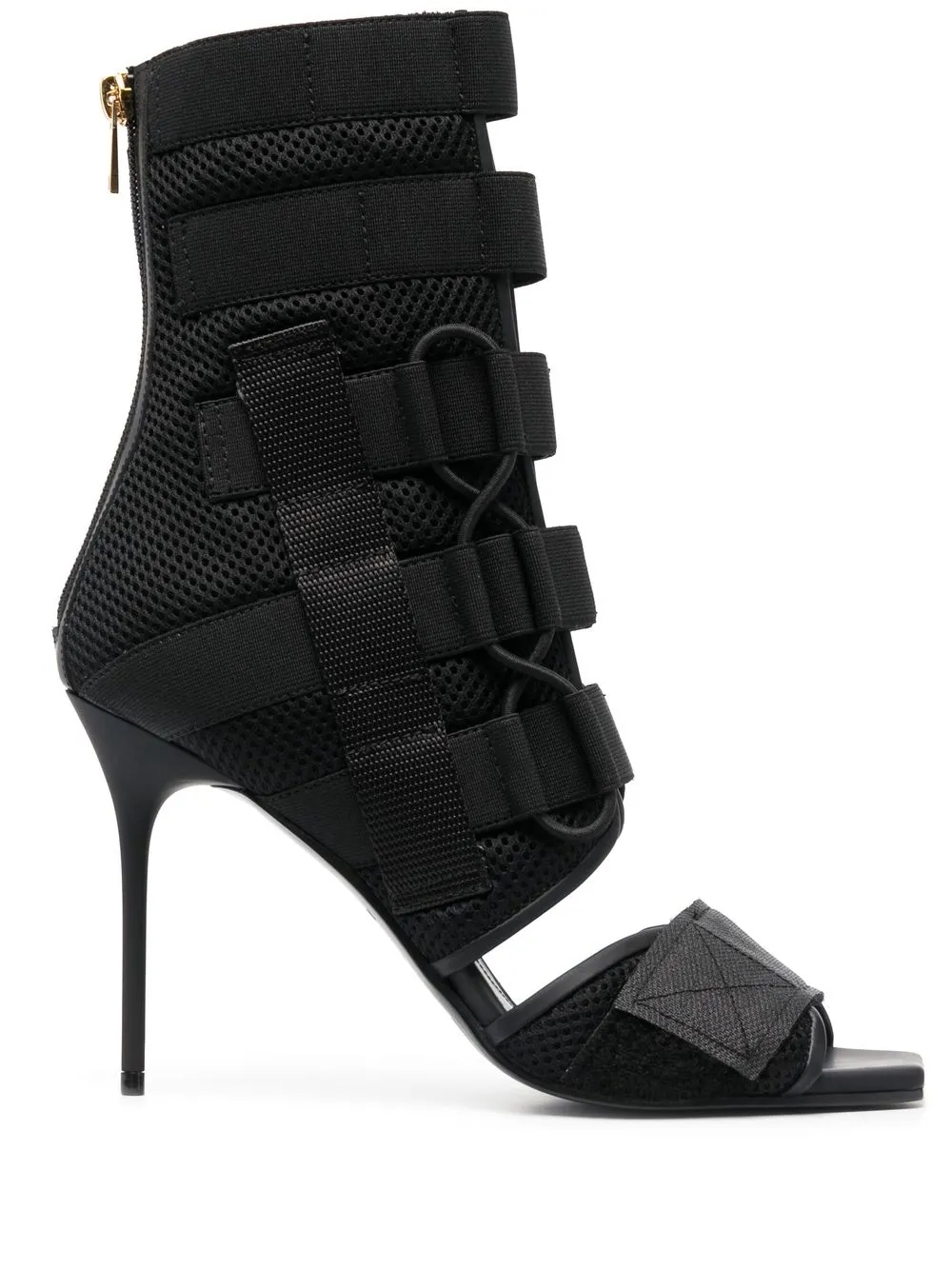 

Balmain Uma 95mm mesh sandals - Black