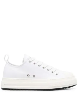 Alexander McQueen オーバーサイズ レザースニーカー | ホワイト