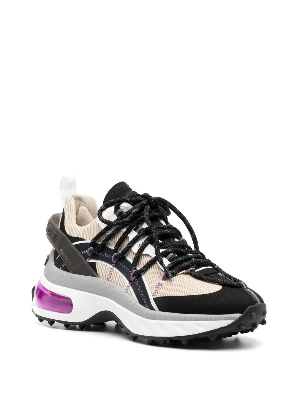 Dsquared2 Bubble sneakers met vlakken - Beige