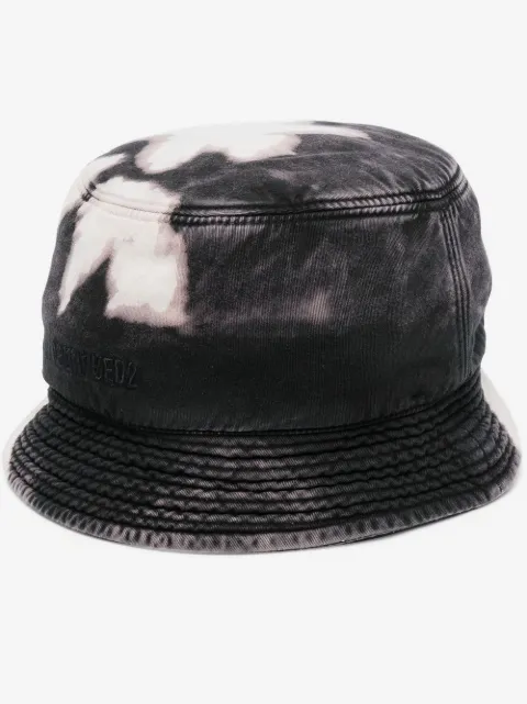 DSQUARED2 bleached-effect bucket hat
