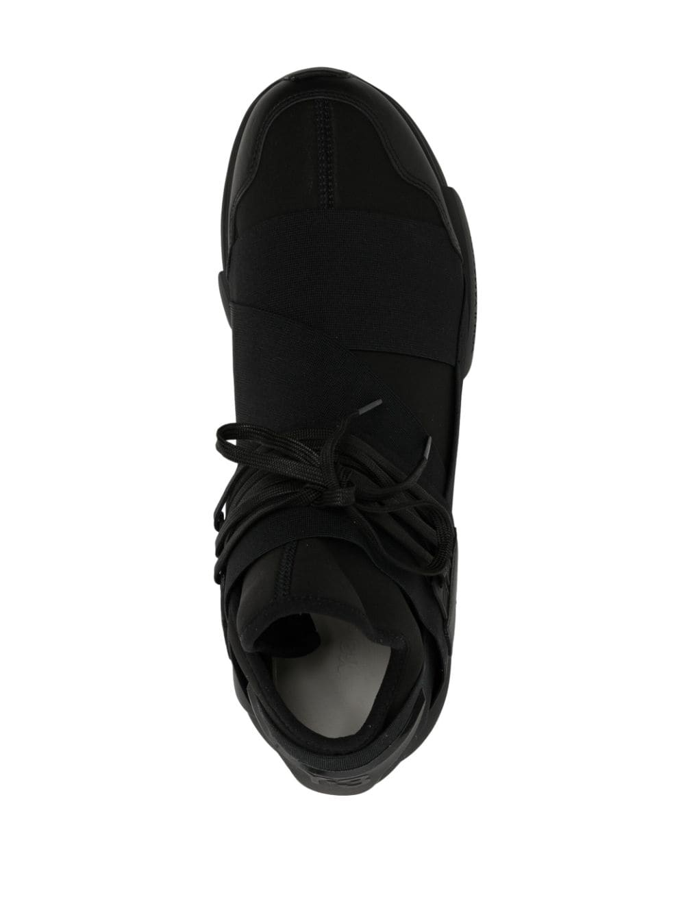 Shop Y-3 Qasa High 'triple Black' Sneakers