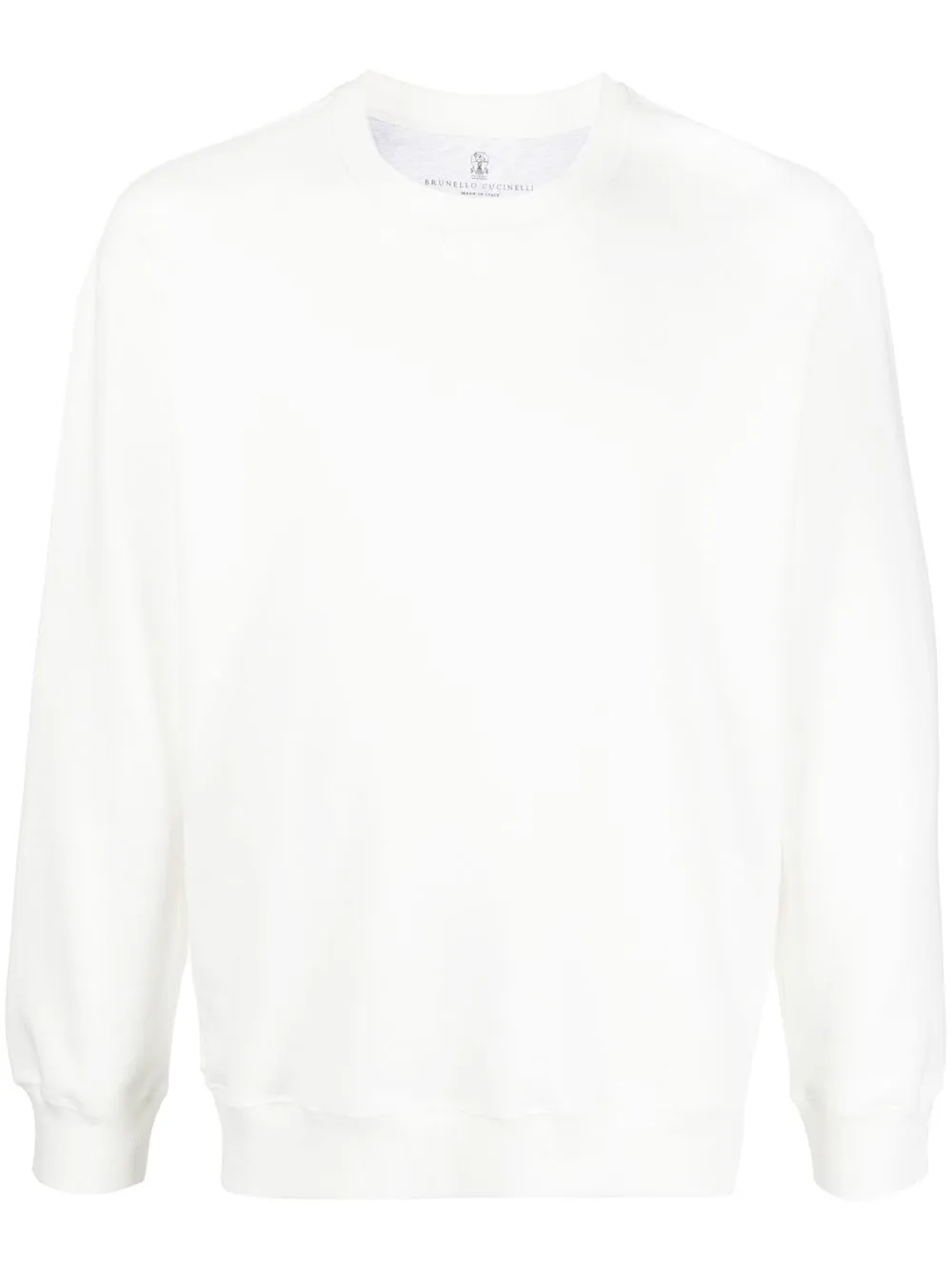 

Brunello Cucinelli round-neck cotton sweatshirt - White