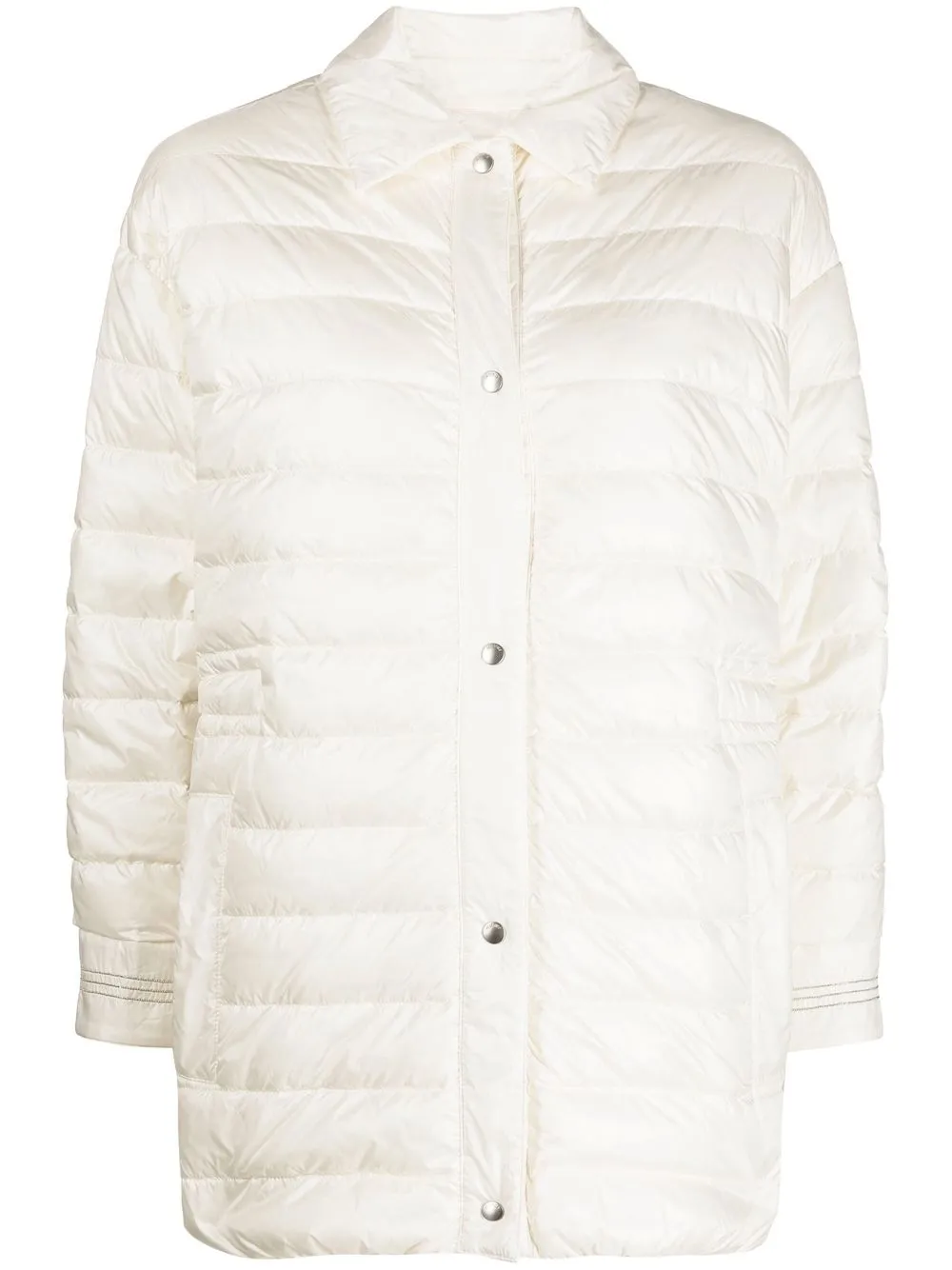 

Peserico padded single-breasted coat - White