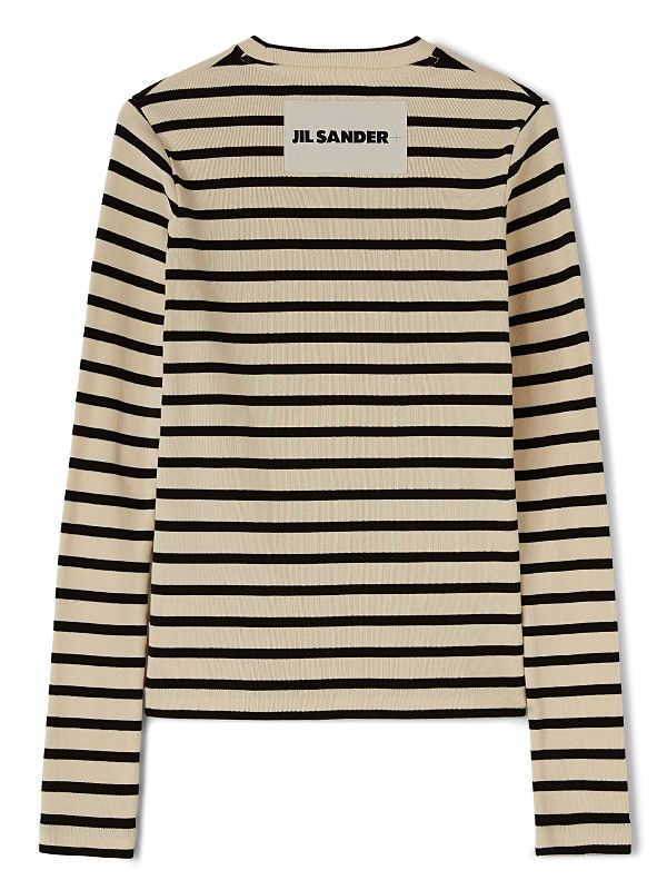 Jil Sander ストライプ Tシャツ | ニュートラル | FARFETCH JP