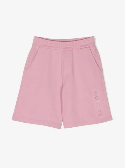 Moncler Enfant shorts con logo bordado