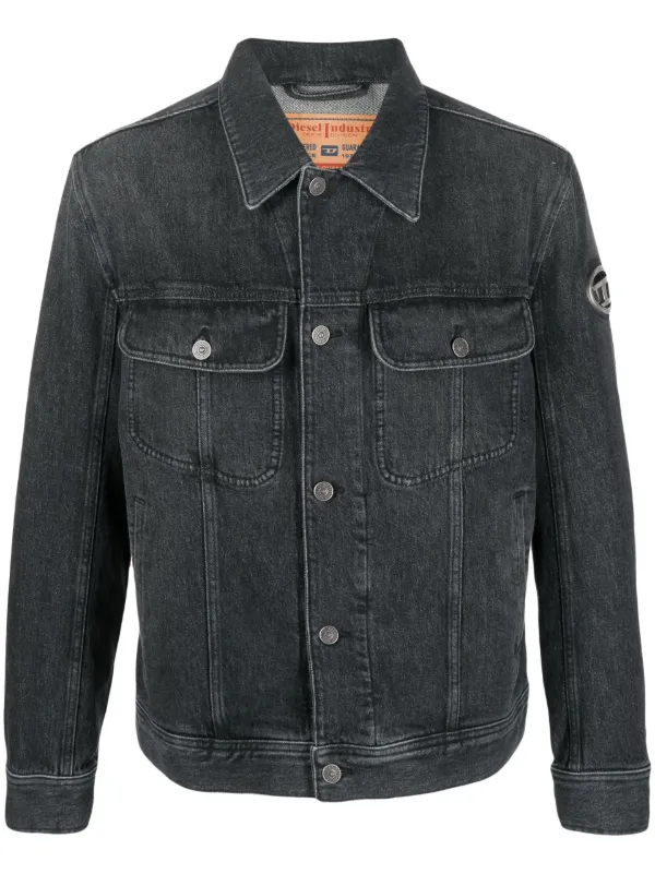 Diesel denim 2024 jacket black