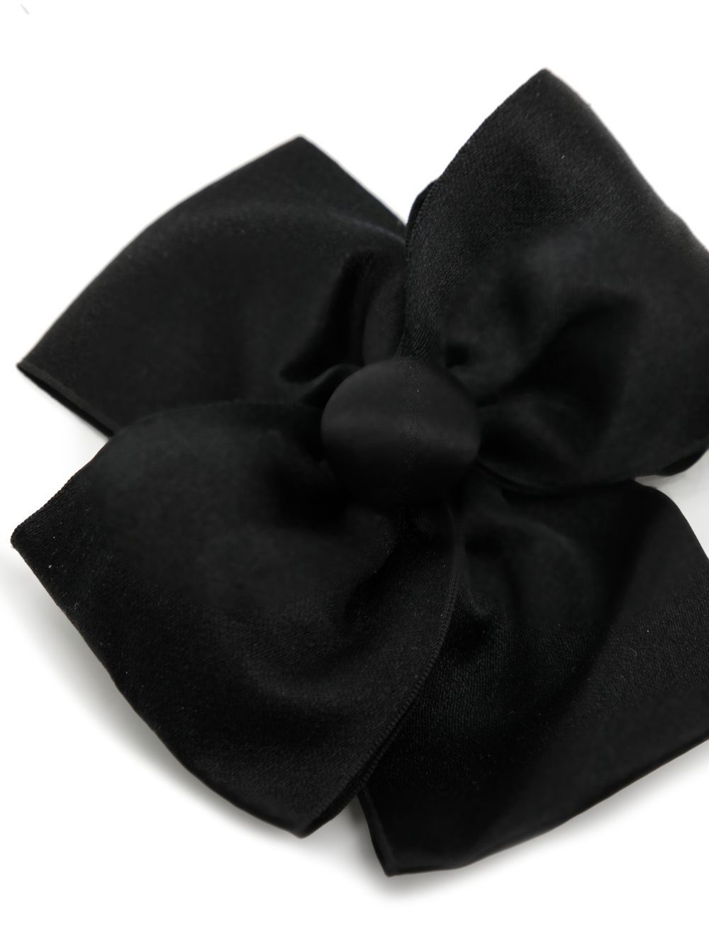 Pre-owned Chanel 1990s Bow Hair Clip In 黑色