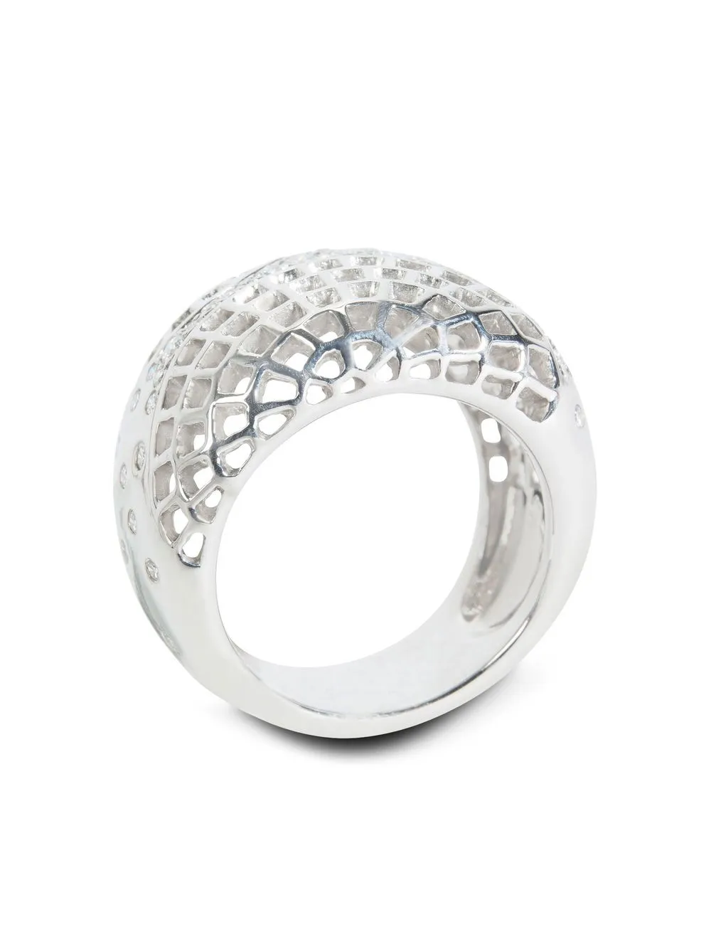 CLEVER SCHMUCK-SET dorato minadesign battesimo anello dall'effetto con