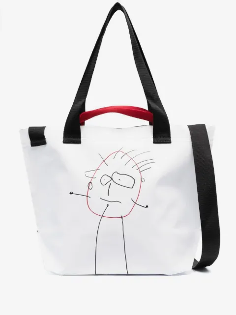 Plan C Borsa a spalla con stampa grafica