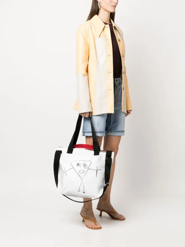 Plan C グラフィック ショルダーバッグ | ホワイト | FARFETCH JP