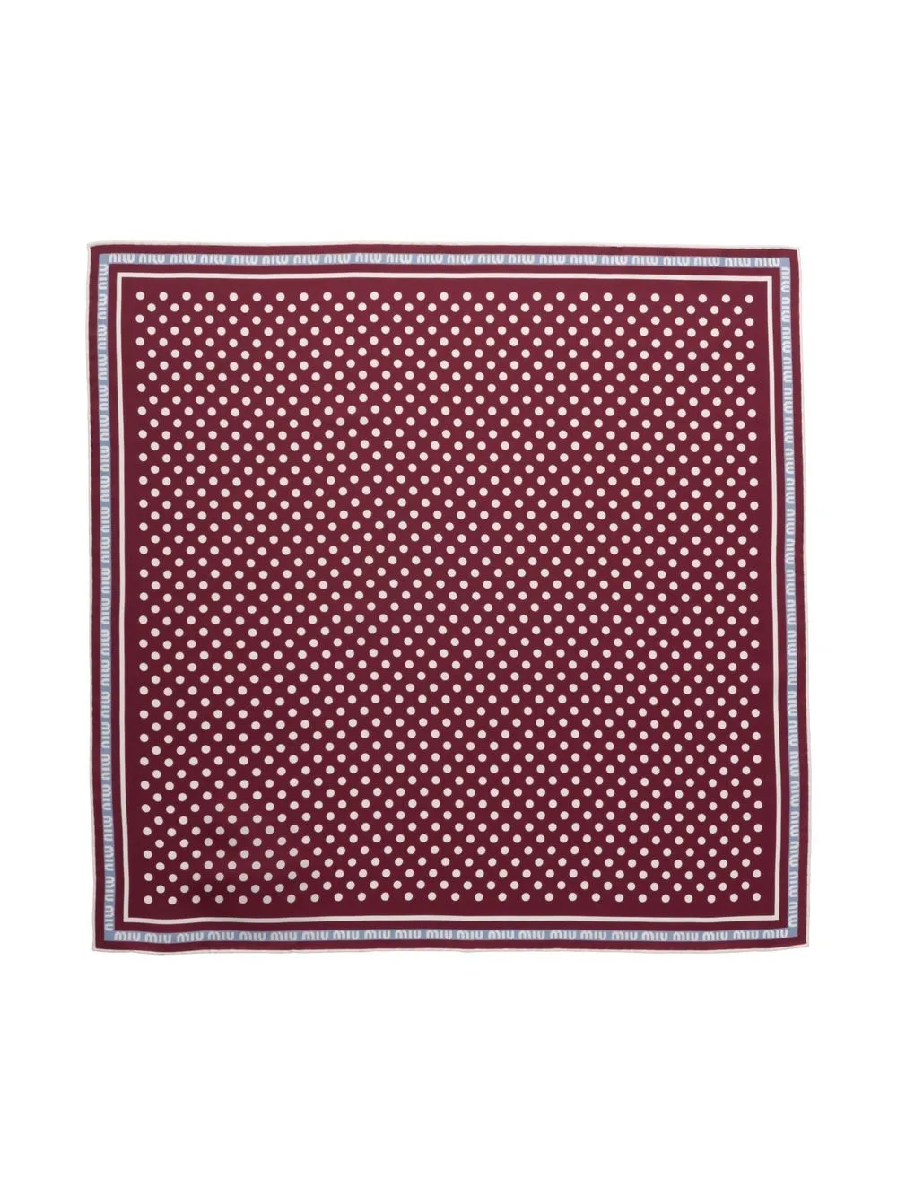 silk polka dot-print scarf