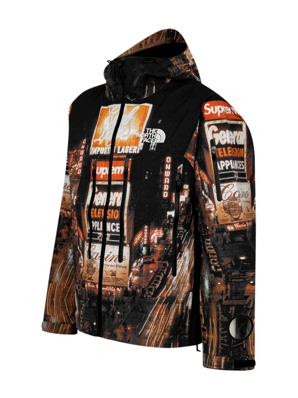 Supreme X Tnf Taped Seam Shell Jacket In Braun | ModeSens