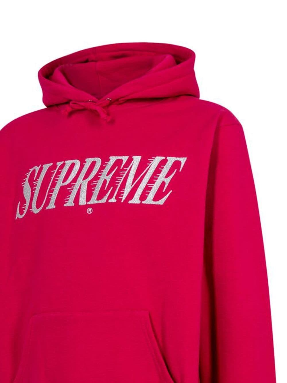 Shop Supreme Crossover Logo-print Hoodie In Red
