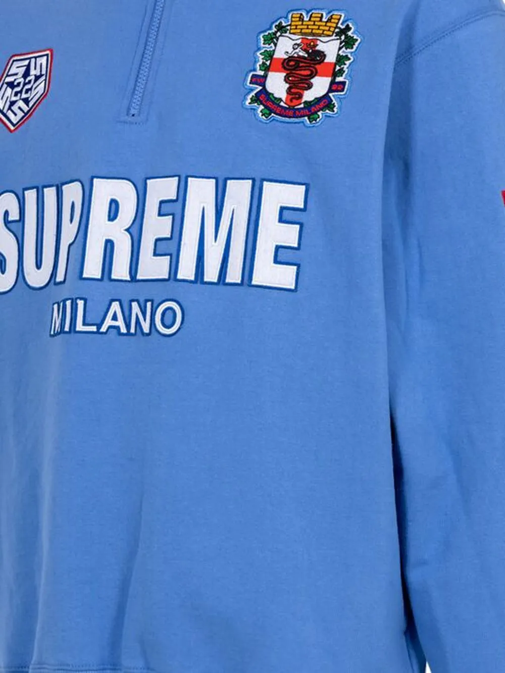 Supreme Milano Half-zip Pullover In 蓝色 | ModeSens