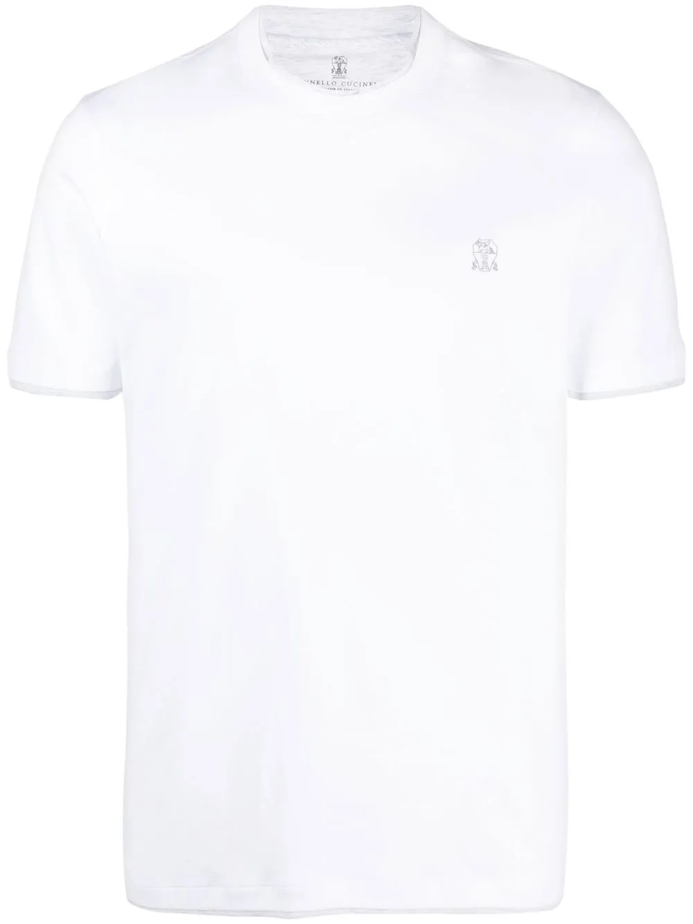 

Brunello Cucinelli playera con logo estampado - Blanco