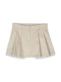 Moncler Enfant box-pleat mini skirt - Neutrals