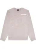 Diesel ripped-detail cotton sweatshirt - Grey