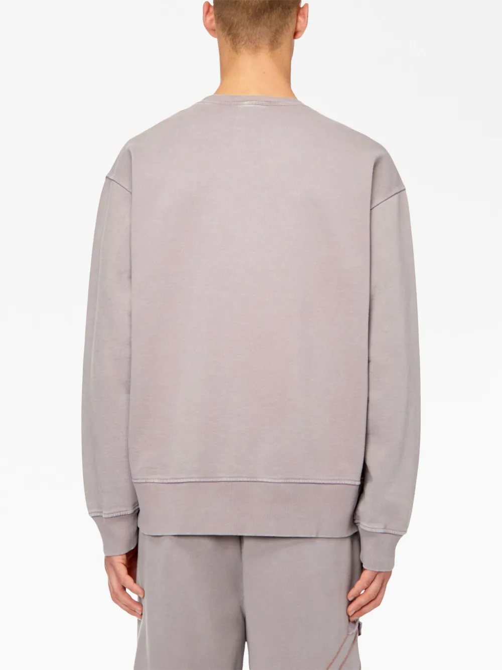 Cheap Diesel ripped-detail cotton sweatshirt Men