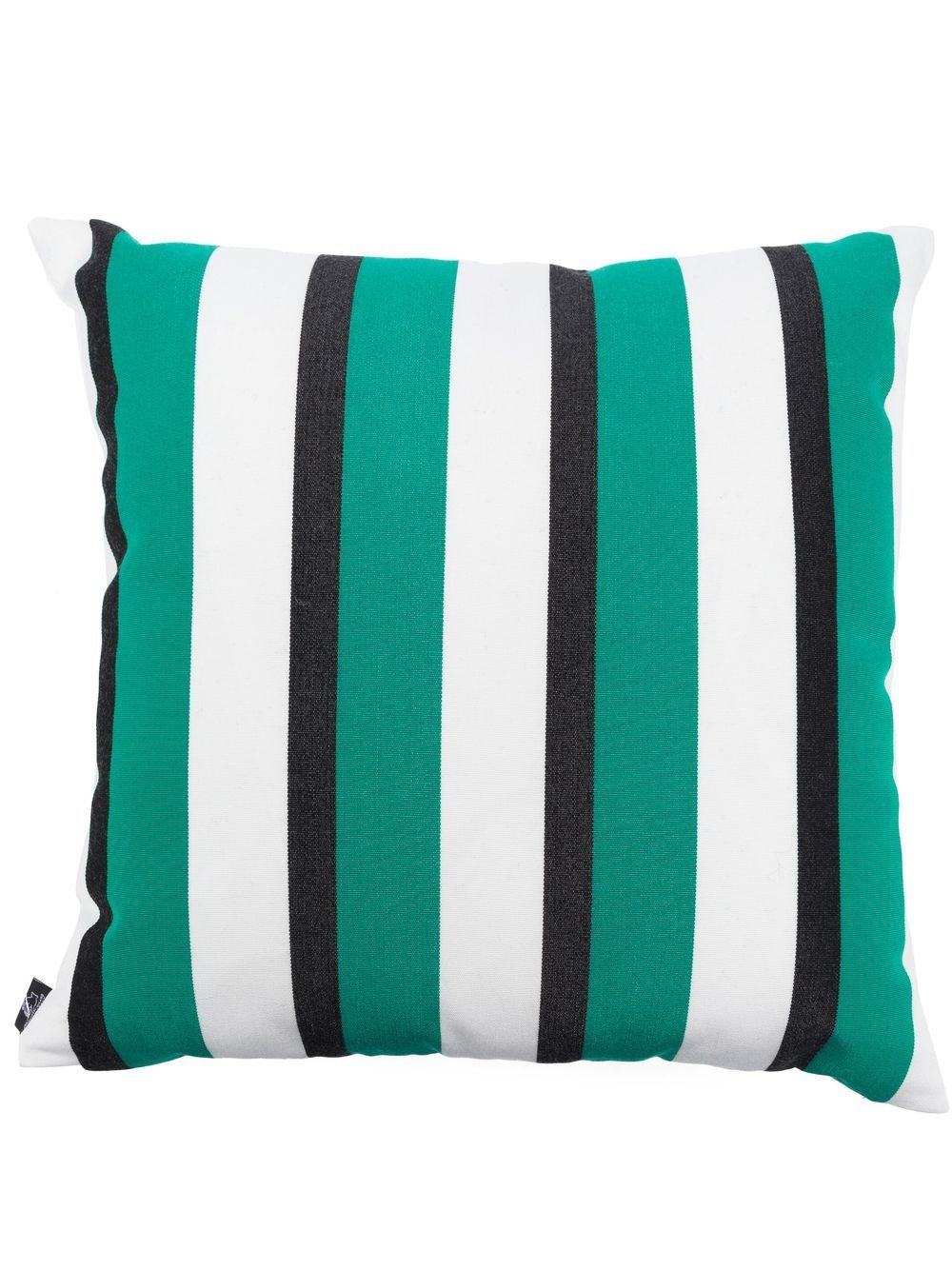 Fornasetti Striped Square Cushion In 绿色
