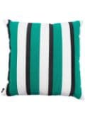 Fornasetti striped square cushion - Green