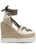Stella McCartney Gaia 140mm wedge espadrilles - White