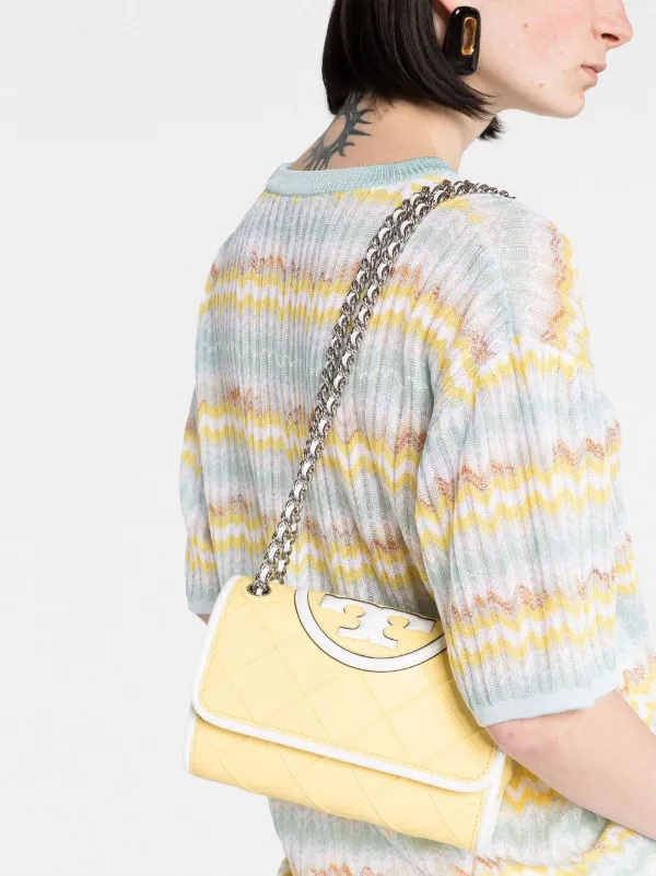 トリバーチ　イエロー キルティング ショルダーバッグ Tory Burch キルティング ショルダーバッグ | イエロー