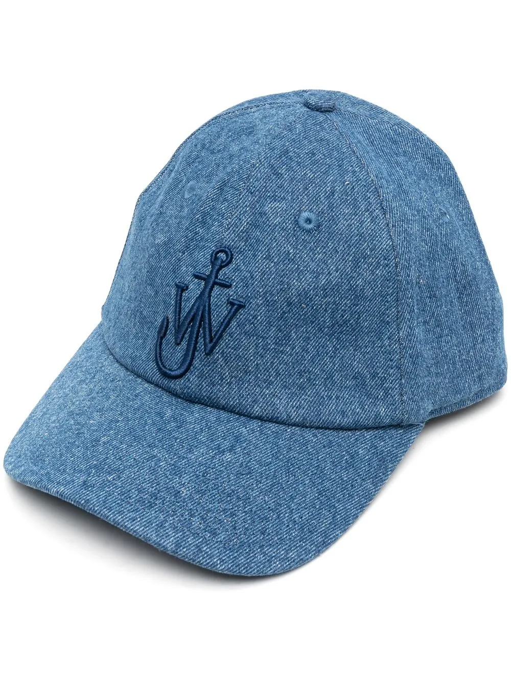 

JW Anderson Anchor logo-embroidered cap - Blue